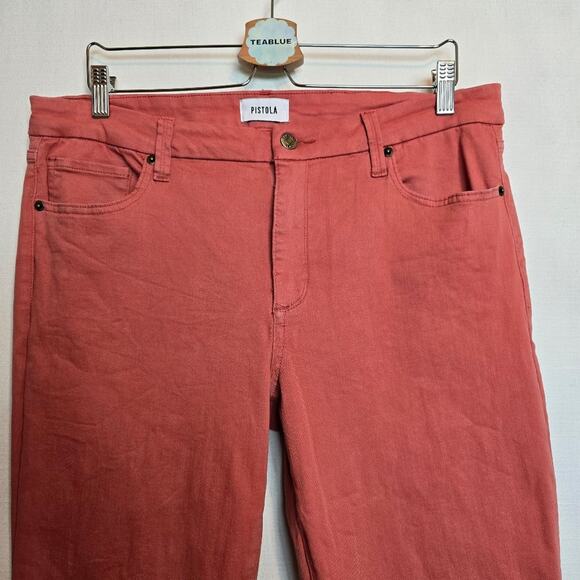 Pistola Drea Slim Straight Stretch High-Rise Jean 33 - Red Rock - Picture 8 of 12